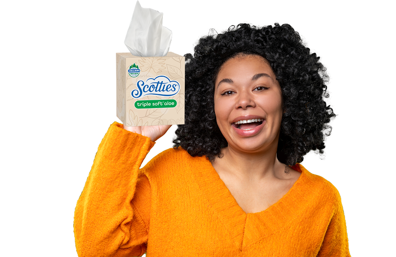 Person with Scotties product